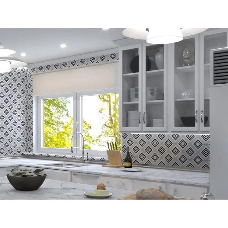 Bliss 8-in. Encaustic Spanish/Moroccan Patterned Matte Porcelain Wall & Floor Tile