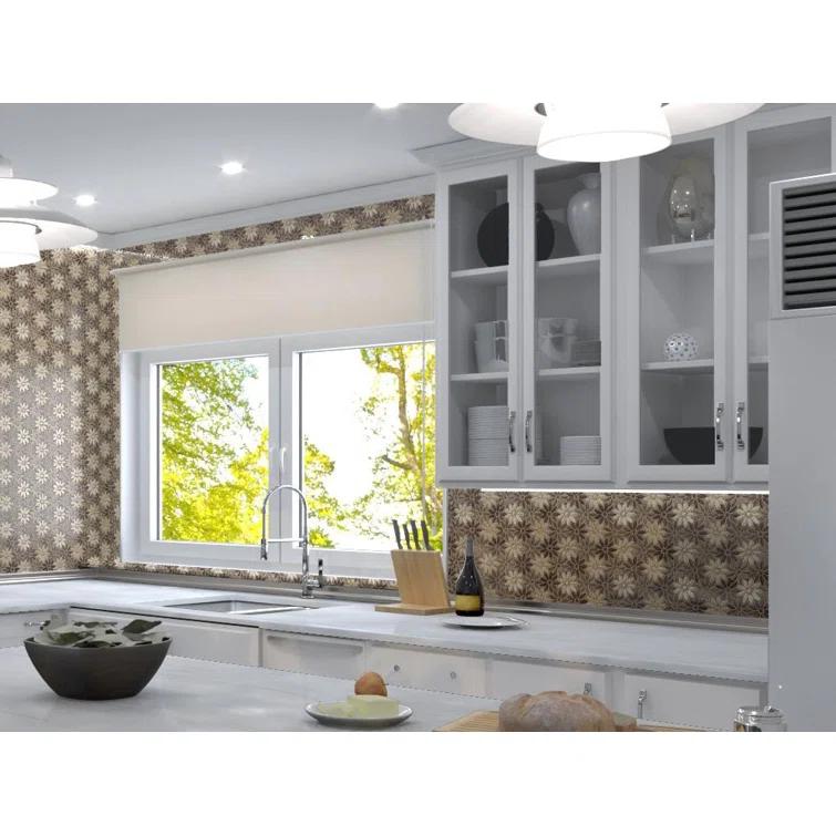 Fresh Novelty Flower Polished Natural Stones Wall & Floor Mosaic Tile