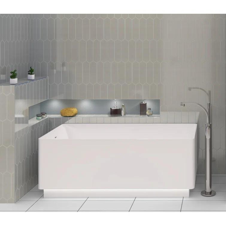 Ergo 3" x 11" Picket Glass Kitchen Backsplash, Bathroom, Shower, Pool, Wall and Floor Tile