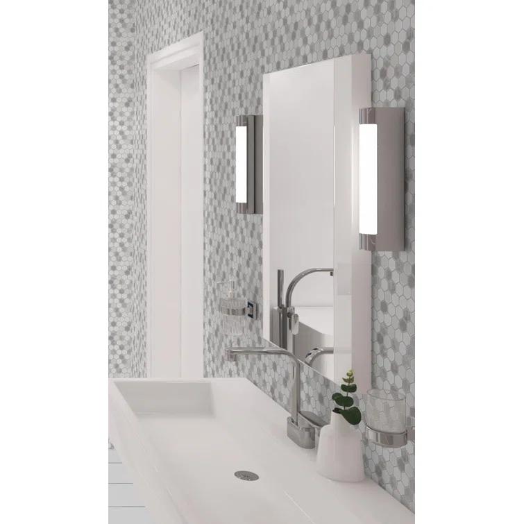 Trillions Hexagon Honeycomb Glass Mosaic Kitchen Backsplash, Bathroom, Shower, Pool, Wall and Floor Tile