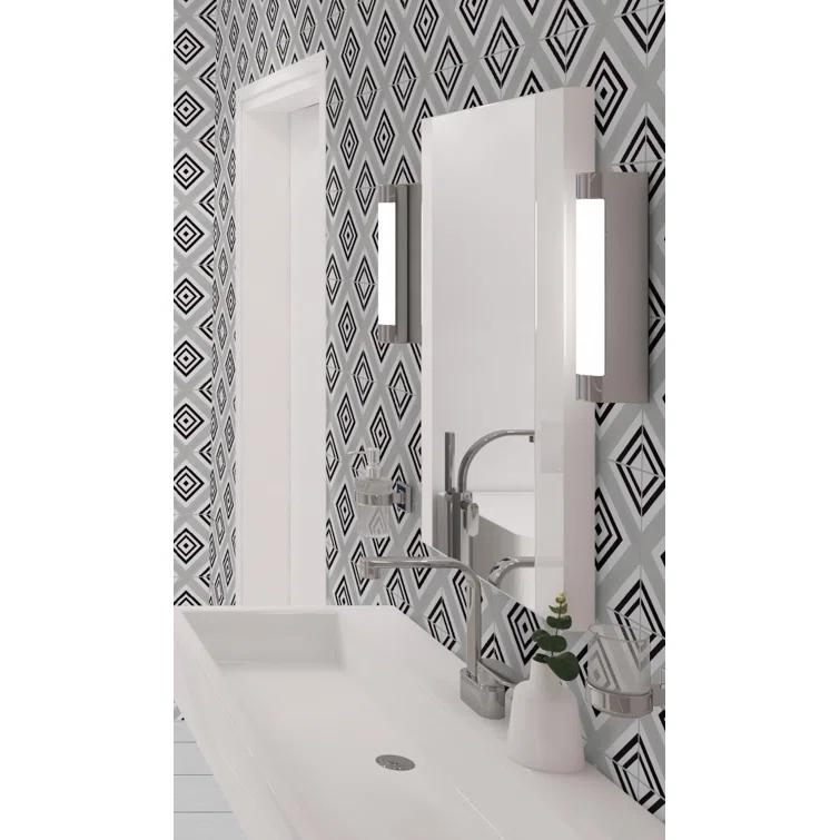 Bliss 8-in. Encaustic Spanish/Moroccan Patterned Matte Porcelain Wall & Floor Tile