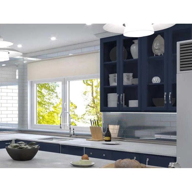 Vega 3" x 12" Beveled Glass Metal Look Subway Wall Tile