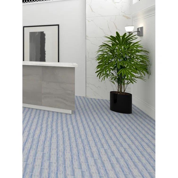 Kendel 3'' x 14'' Glass Subway Kitchen Backsplash and Shower Wall Tile