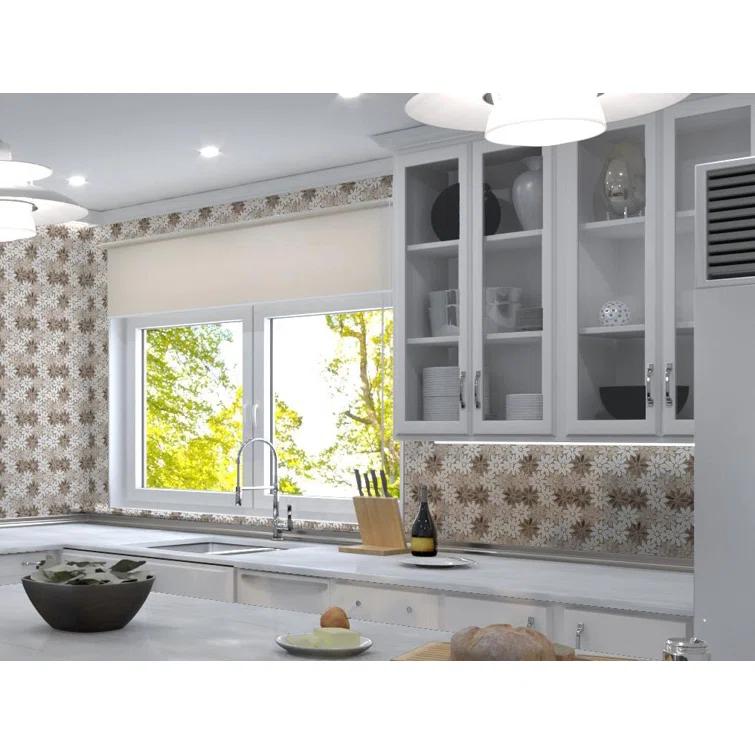 Fresh Novelty Flower Polished Natural Stones Wall & Floor Mosaic Tile