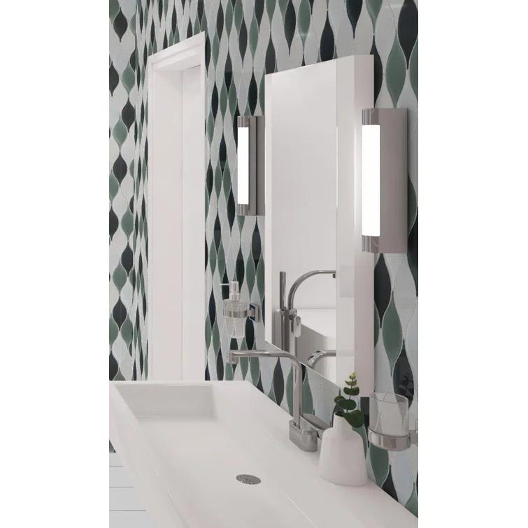 Vinage Glass Mosaic Kitchen Backsplash, Bathroom, Shower, Pool, Wall and Floor Tile