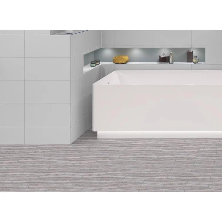 Kendel 3'' x 14'' Glass Subway Kitchen Backsplash and Shower Wall Tile