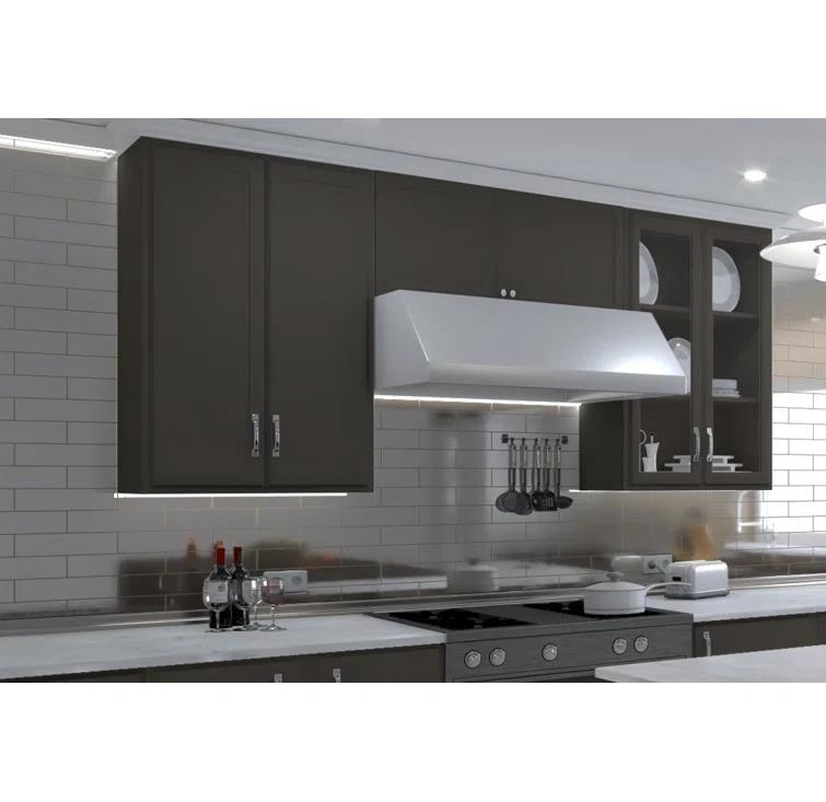 Vega 3" x 12" Beveled Glass Metal Look Subway Wall Tile