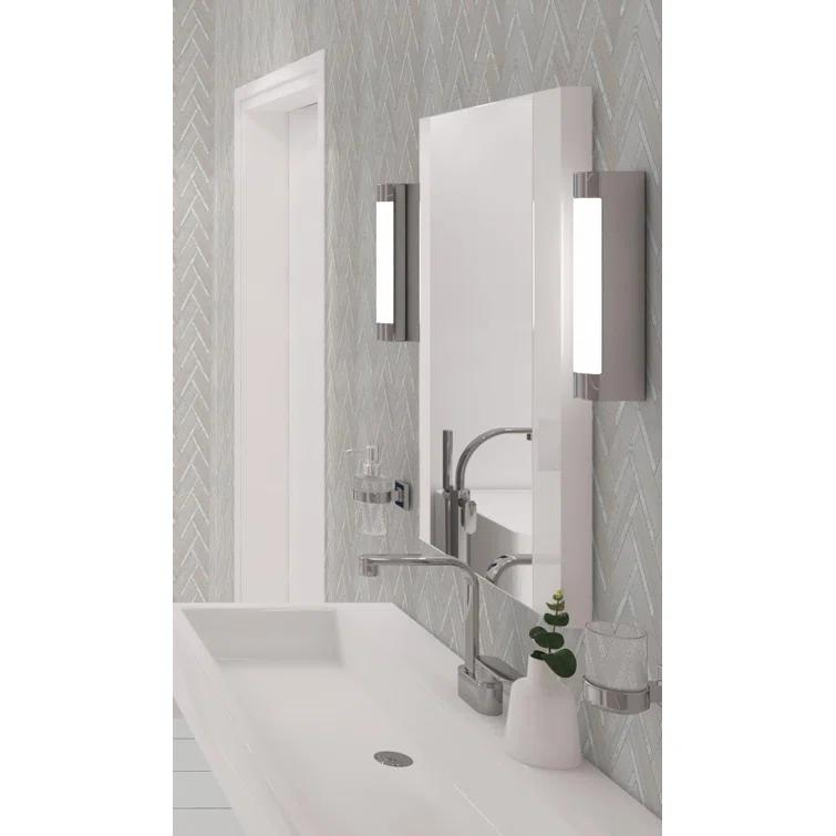 Skylar Stone and Mirror Glass Mosaic Shower Walls, Kitchen Backsplash, Wall and Floor Tile