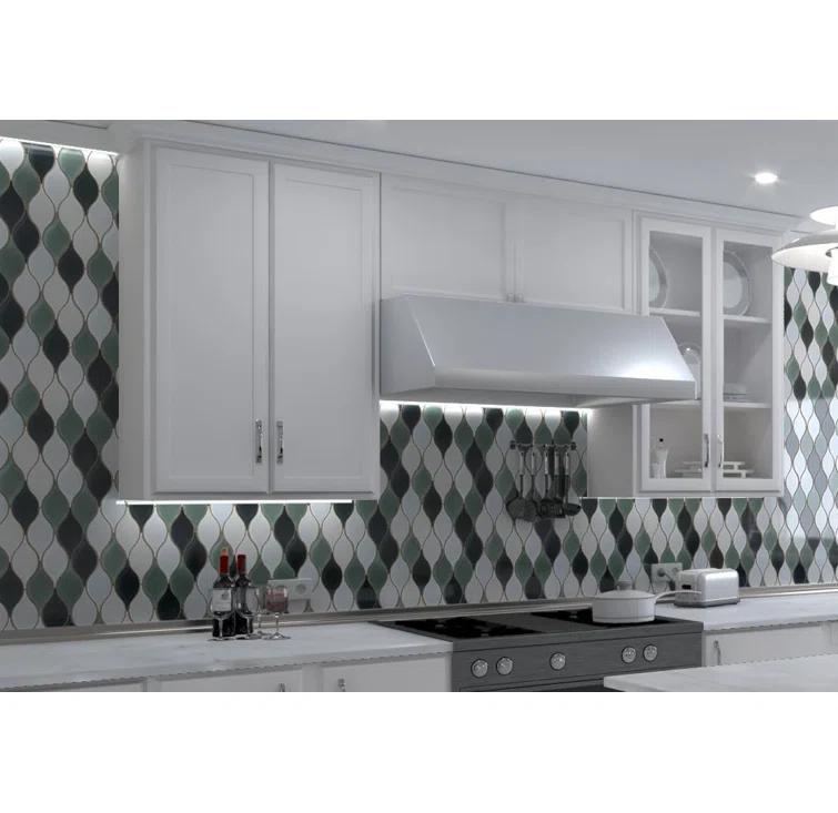 Vinage Glass Mosaic Kitchen Backsplash, Bathroom, Shower, Pool, Wall and Floor Tile