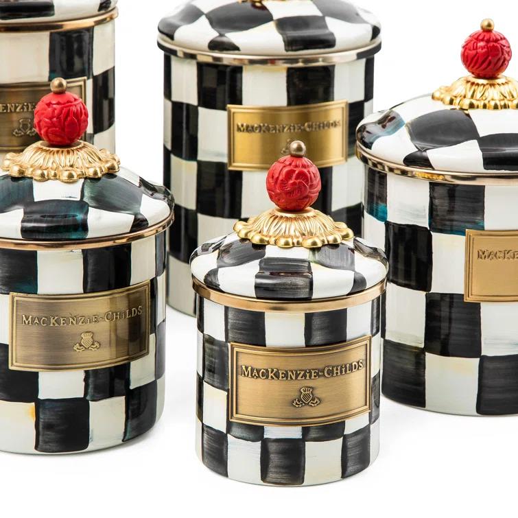 MacKenzie-Childs Courtly Check® Canister