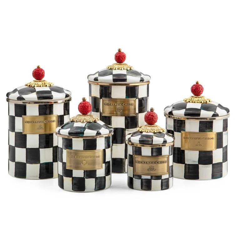 MacKenzie-Childs Courtly Check® Canister