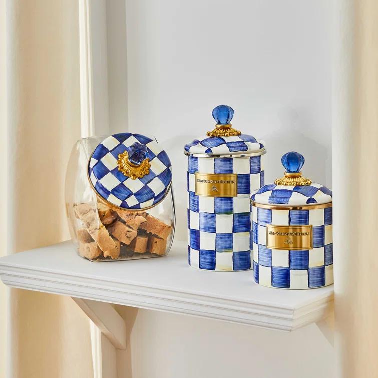 MacKenzie-Childs Royal Check® Canister
