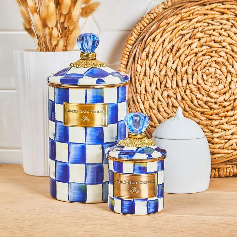 MacKenzie-Childs Royal Check® Canister