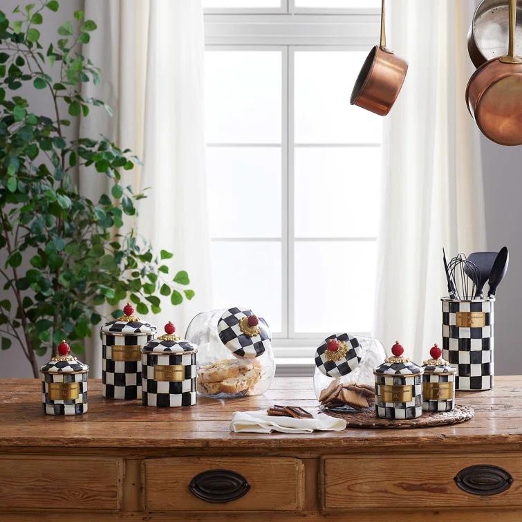 MacKenzie-Childs Courtly Check® Canister