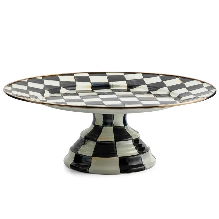 MacKenzie-Childs Courtly Check® Pedestal Platter