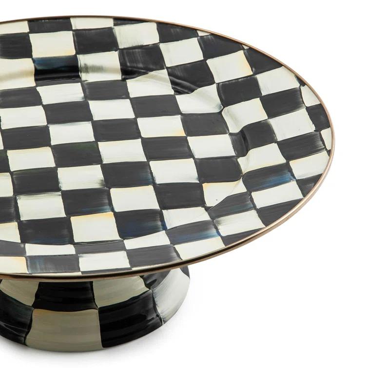 MacKenzie-Childs Courtly Check® Pedestal Platter