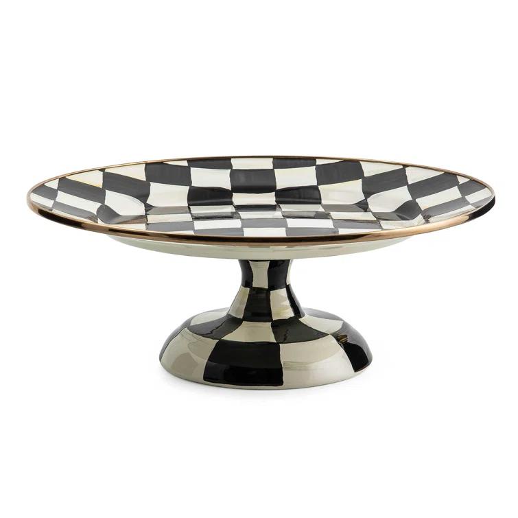 MacKenzie-Childs Courtly Check® Pedestal Platter