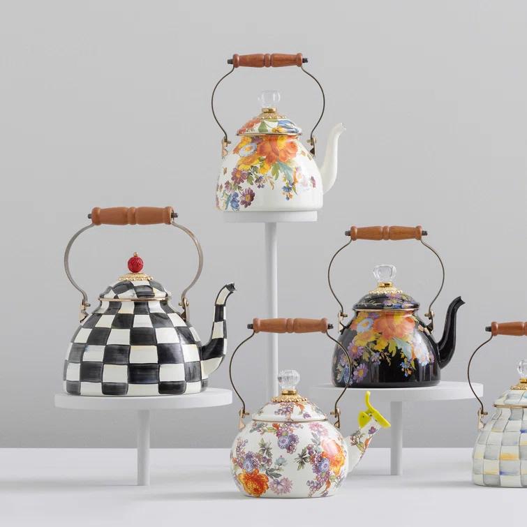 Flower Market Whistling Tea Kettle
