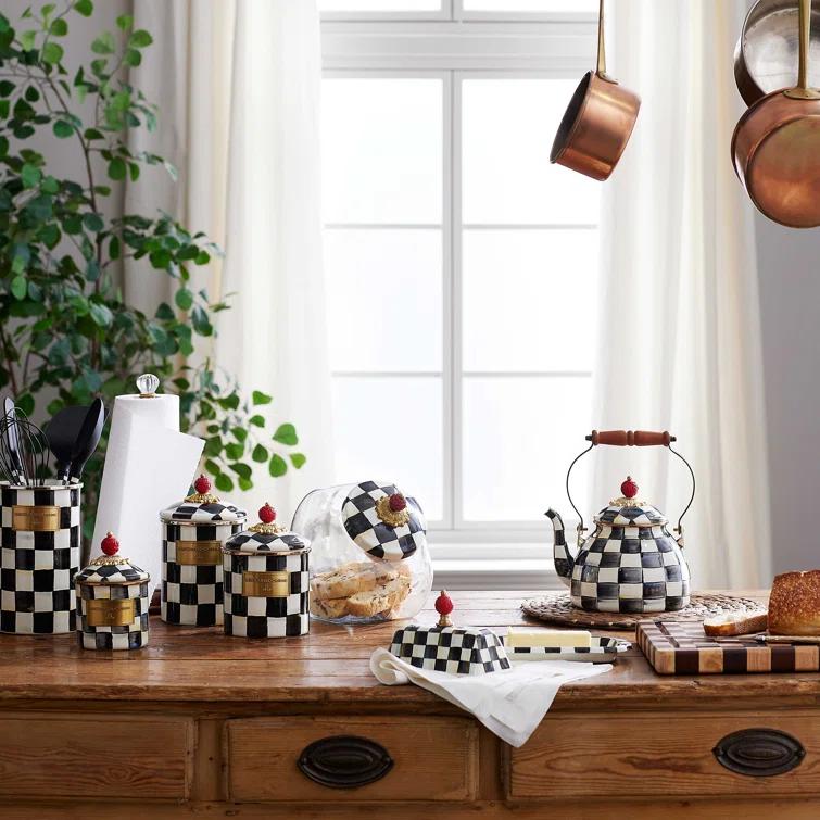 MacKenzie-Childs Courtly Check® Canister