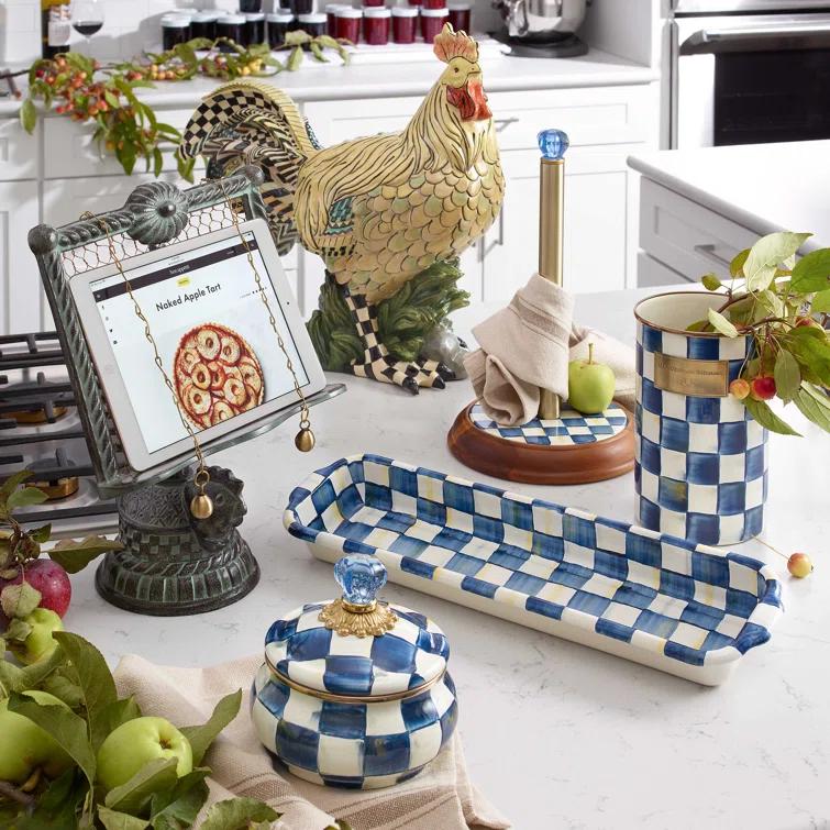 MacKenzie-Childs Wood Paper Towel Holder