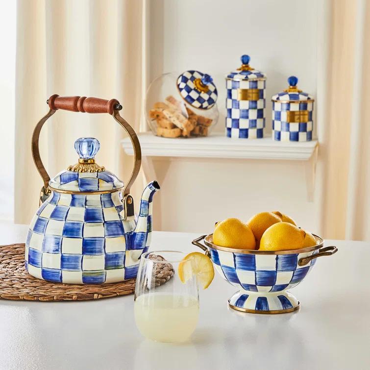 MacKenzie-Childs Royal Check® Tea Kettle