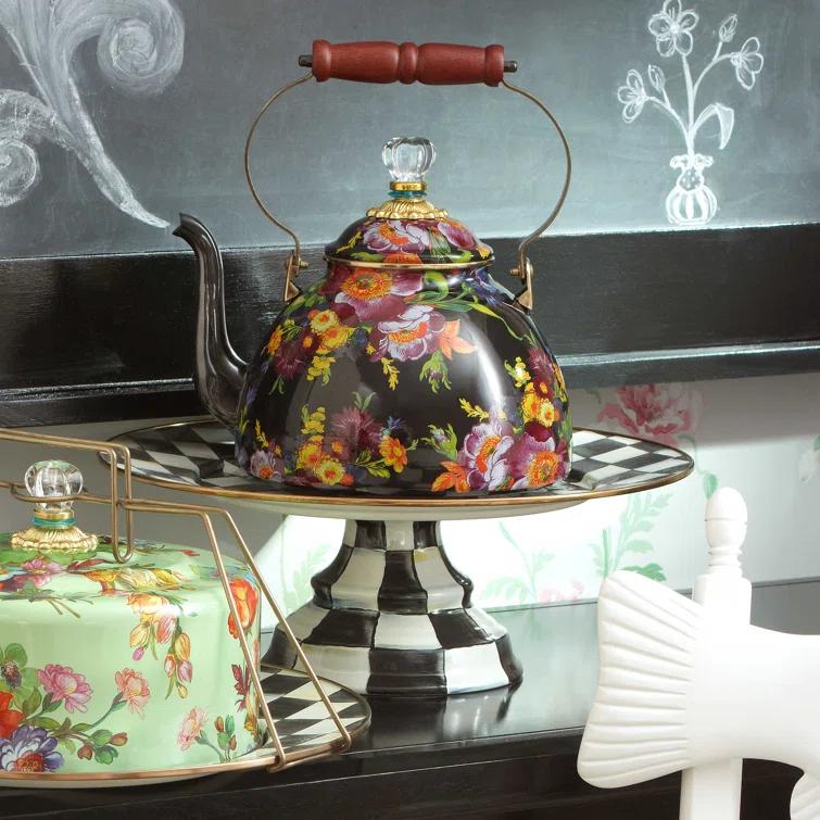 MacKenzie-Childs Courtly Check® Pedestal Platter