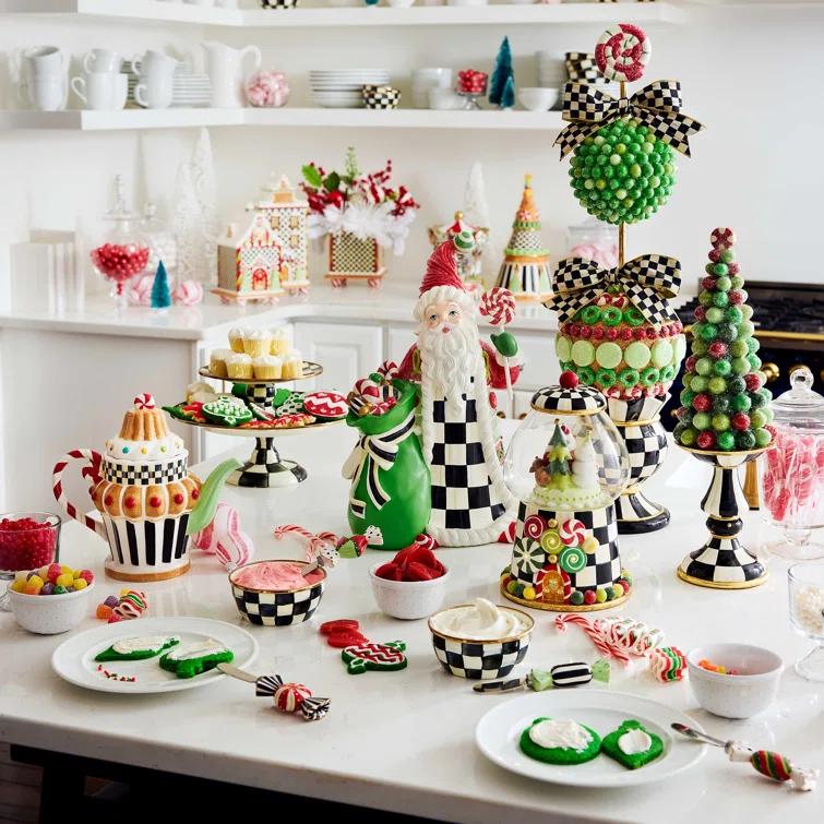 MacKenzie-Childs Courtly Check® Pedestal Platter