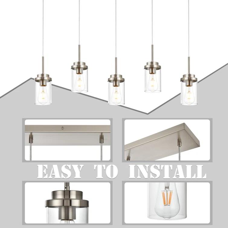 Latitude Run® Lizvet 5 - Light Kitchen Island Pendant