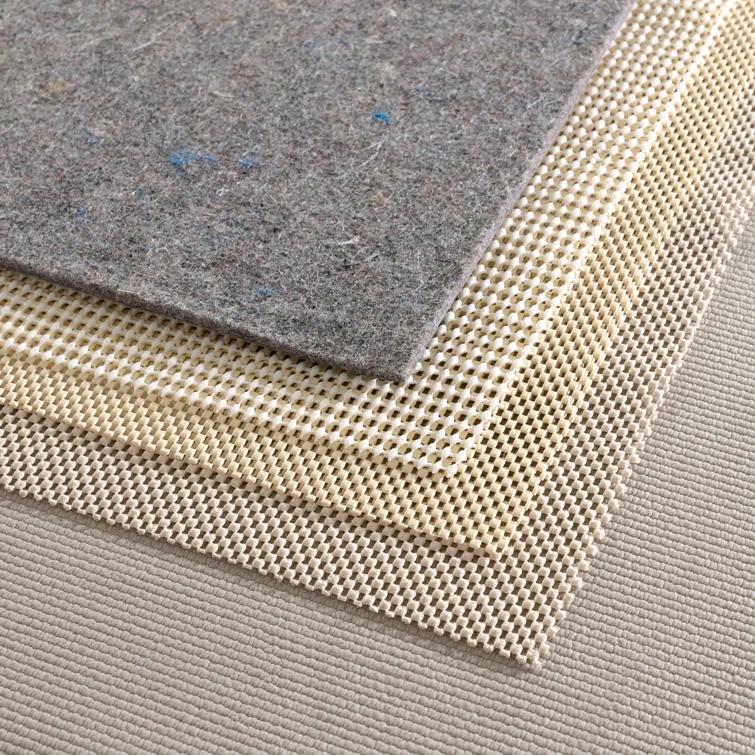 White PVC-Coated Polyester Non-Slip Rug Pad 9' x 12'