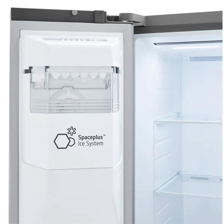 LG 23 Cu. Ft. Side-By-Side Counter-Depth Refrigerator With Smooth Touch Dispenser LRSXC2306S
