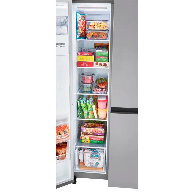 LG 23 Cu. Ft. Side-By-Side Counter-Depth Refrigerator With Smooth Touch Dispenser LRSXC2306S