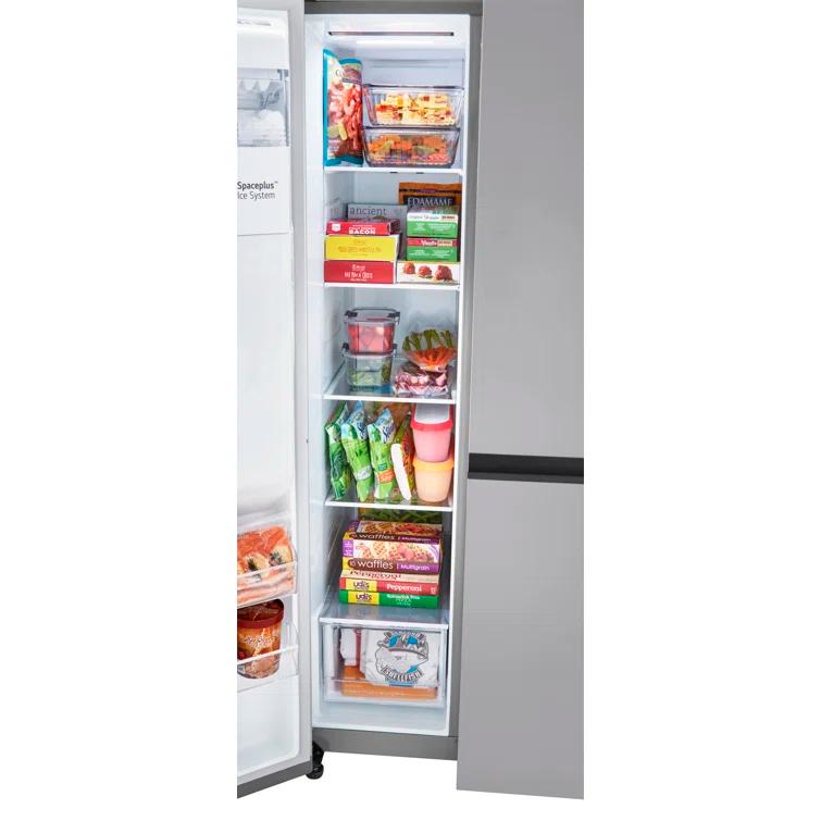 LG 23 Cu. Ft. Side-By-Side Counter-Depth Refrigerator With Smooth Touch Dispenser LRSXC2306S