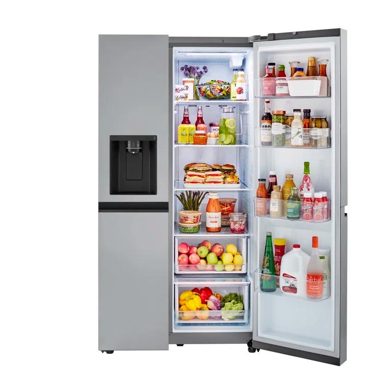 LG 23 Cu. Ft. Side-By-Side Counter-Depth Refrigerator With Smooth Touch Dispenser LRSXC2306S