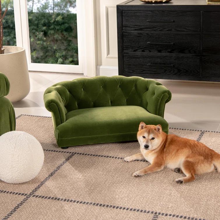 Jennifer Taylor Home 36.5" Chesterfield Medium Pet Sofa Bed