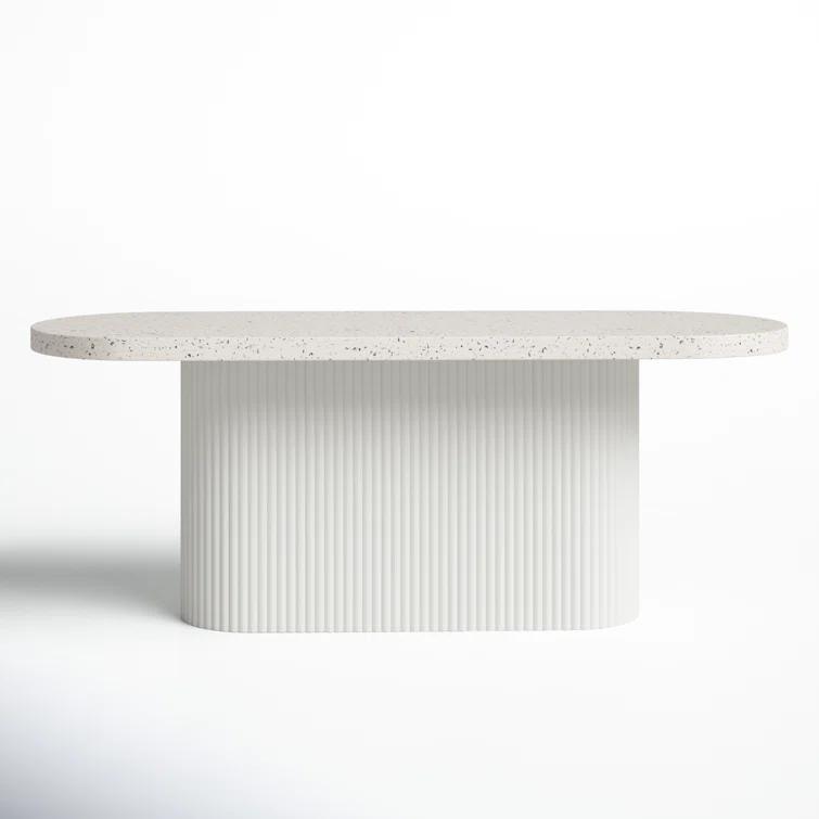 Ros 79'' Stone Outdoor Dining Table