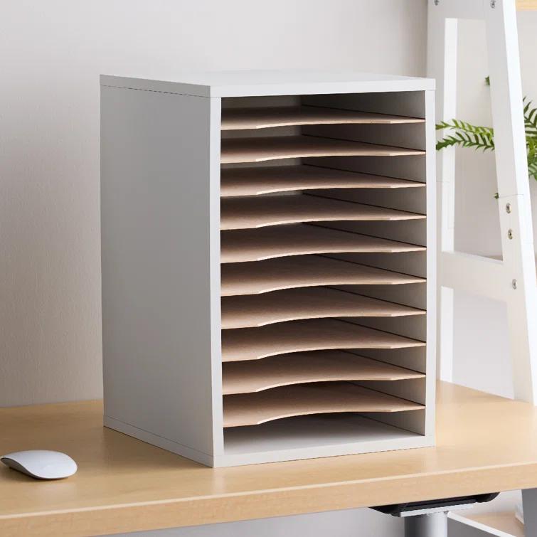 Literature Desktop Organizer With 11 Compartments
