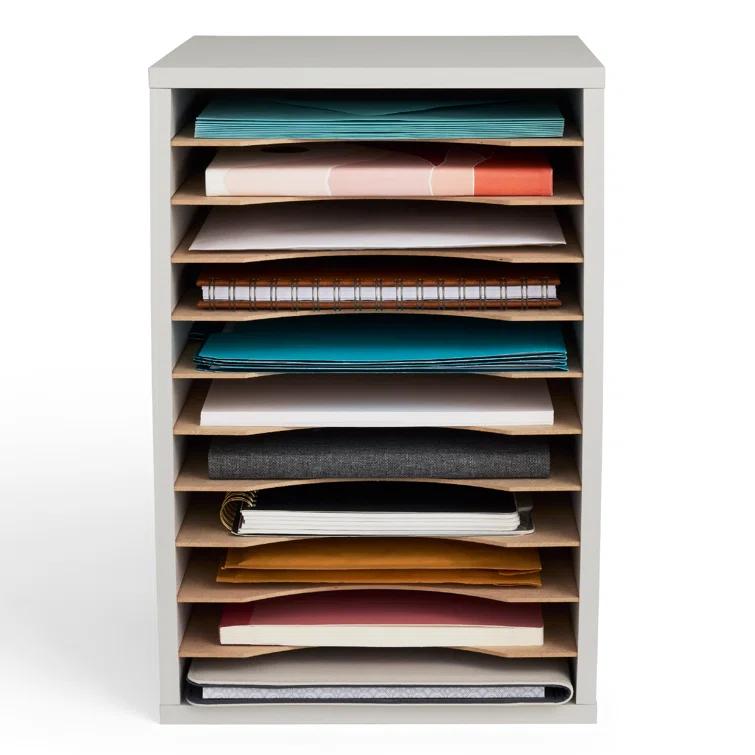 Literature Desktop Organizer With 11 Compartments