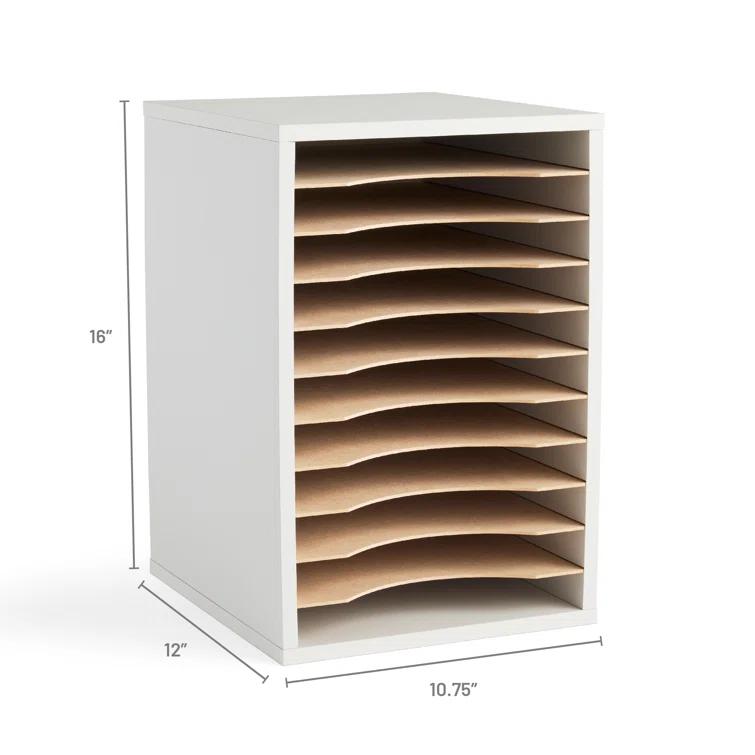 Literature Desktop Organizer With 11 Compartments