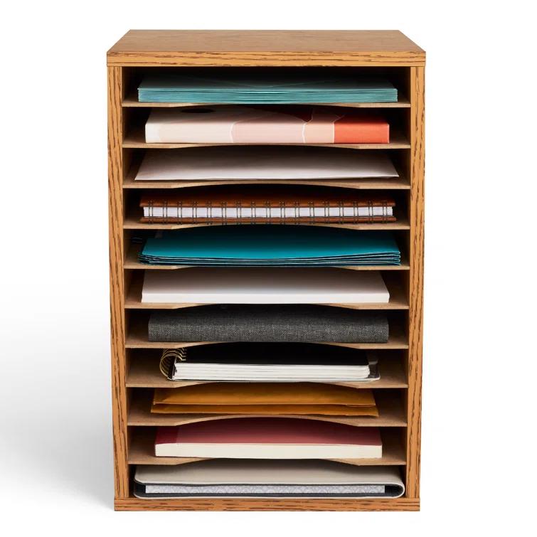 Literature Desktop Organizer With 11 Compartments