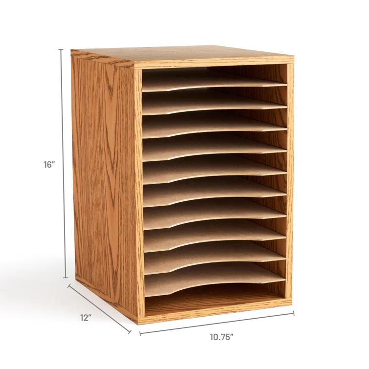 Literature Desktop Organizer With 11 Compartments