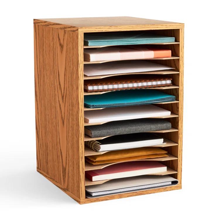 Literature Desktop Organizer With 11 Compartments
