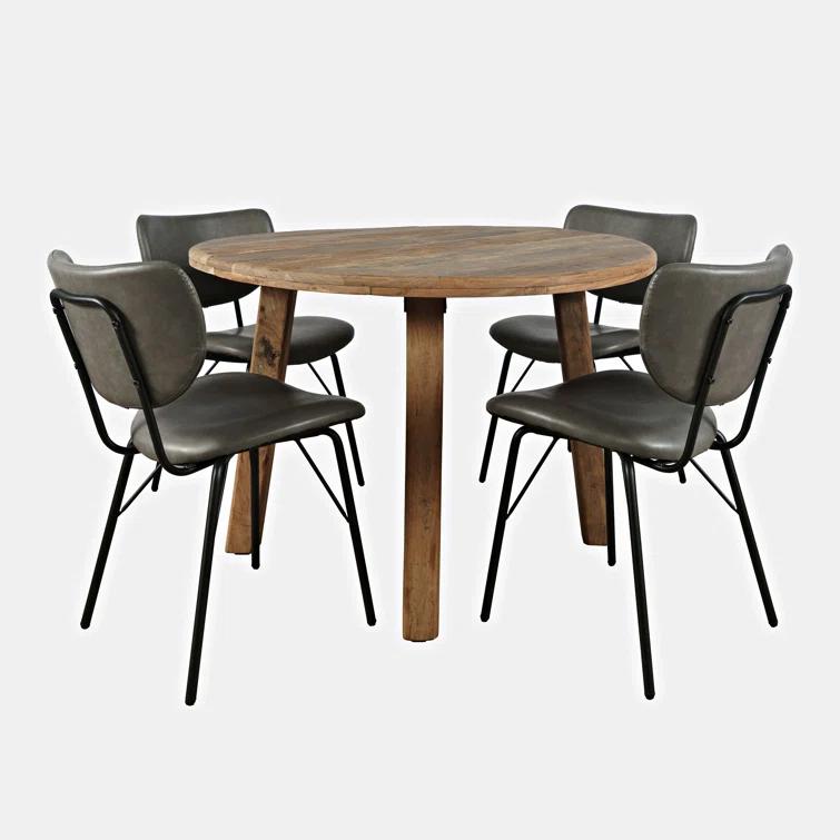 Tureka 4 - Person Solid Wood Solid Wood Top Four Leg Dining Set
