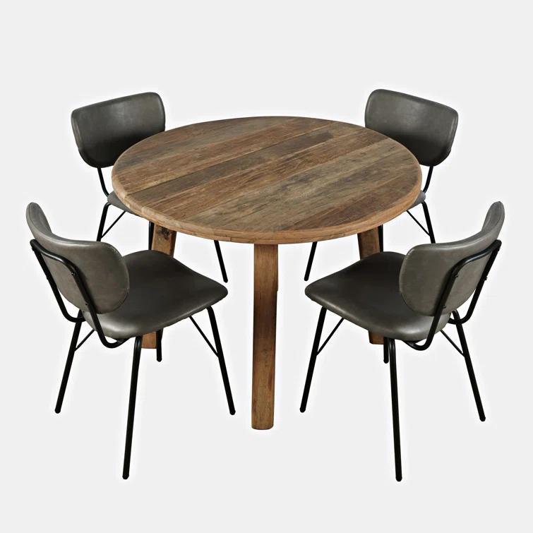 Tureka 4 - Person Solid Wood Solid Wood Top Four Leg Dining Set