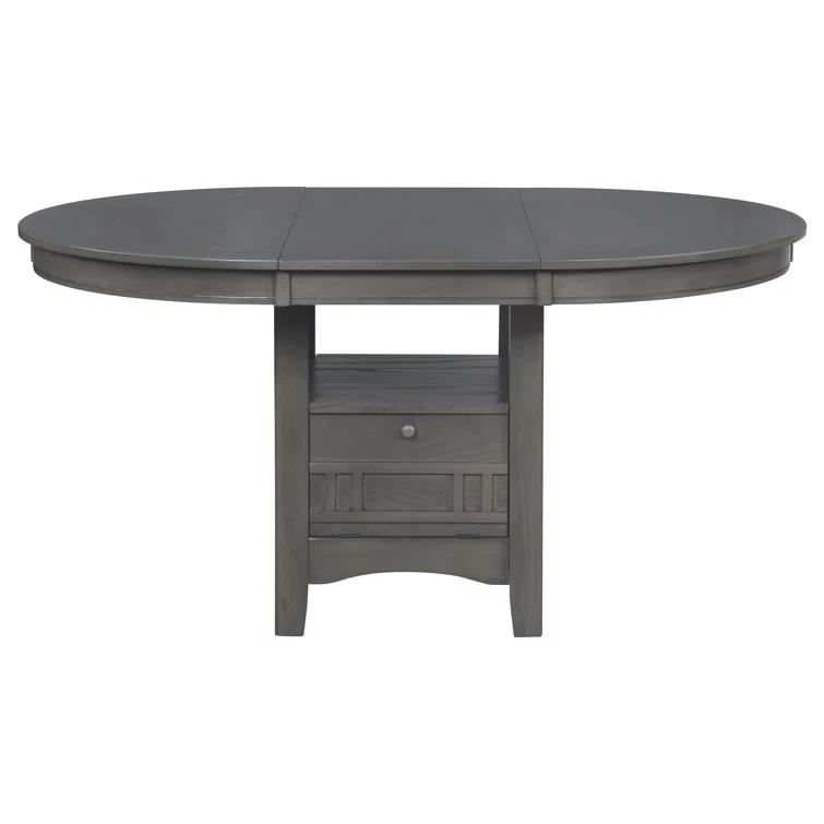 Damian 5-Piece Dining Set Medium Grey