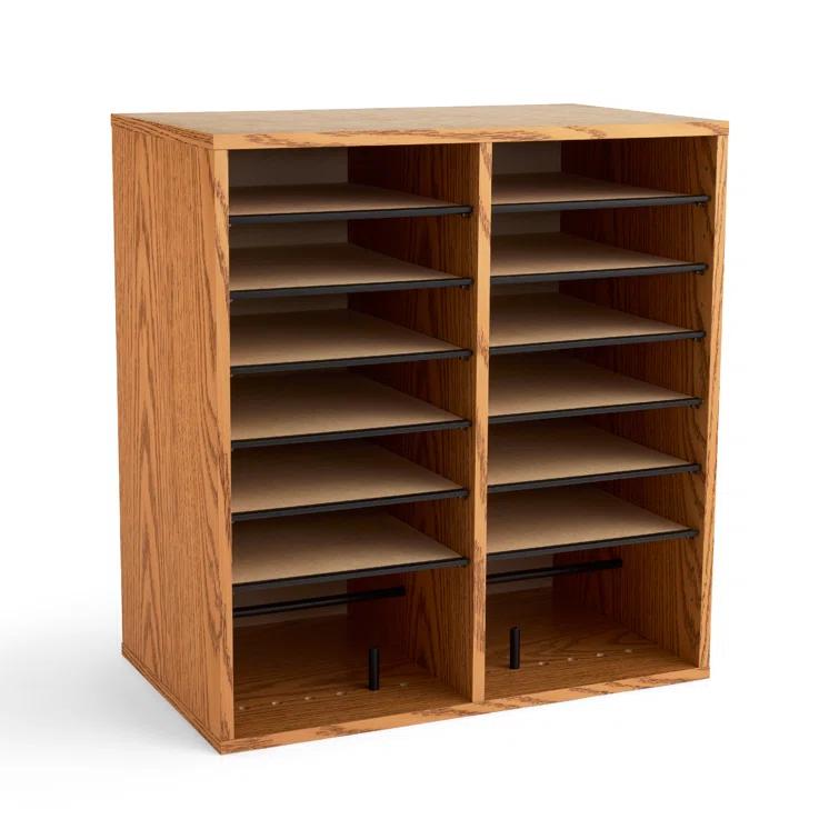 Small Adjustable-Compartment Literature Organizer