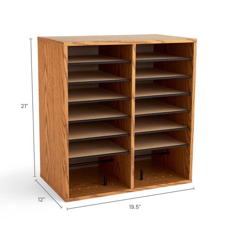Small Adjustable-Compartment Literature Organizer