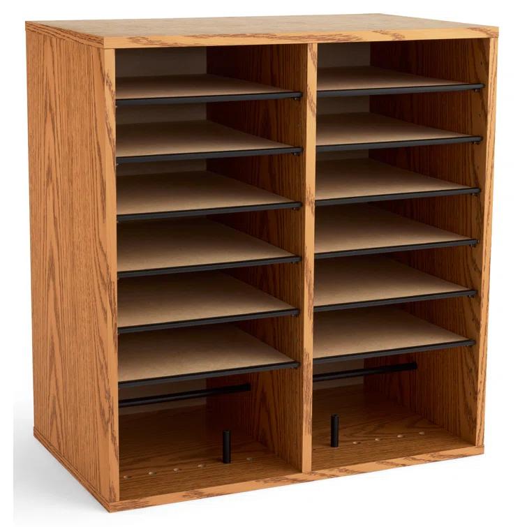 Small Adjustable-Compartment Literature Organizer