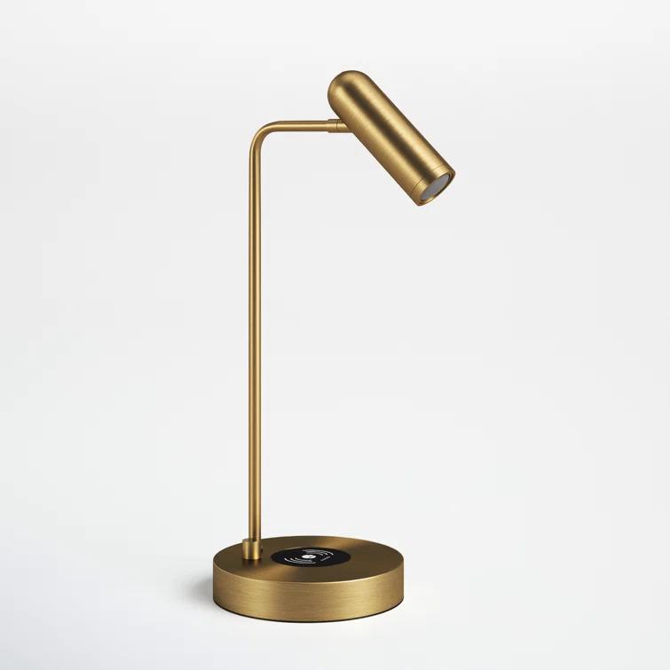 Avon 17" Desk Lamp With USB And Wireless Charging