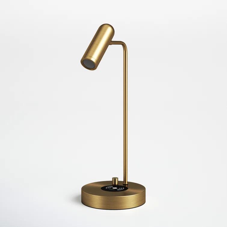Avon 17" Desk Lamp With USB And Wireless Charging