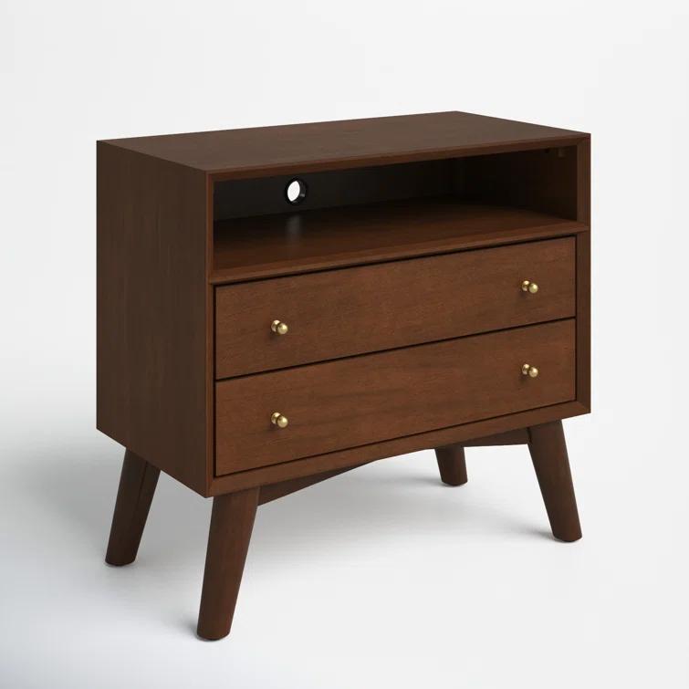 Williams 2-Drawer Nightstand with Shelf